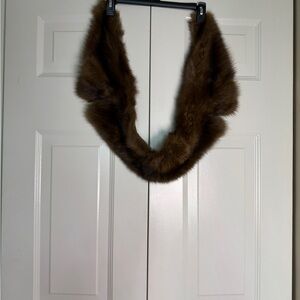 Vintage Mink Felt Lined Fur Scarf